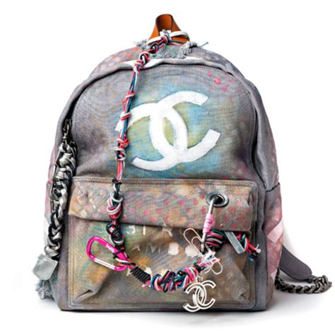 backpack chanel graffiti|chanel backpack gabrielle.